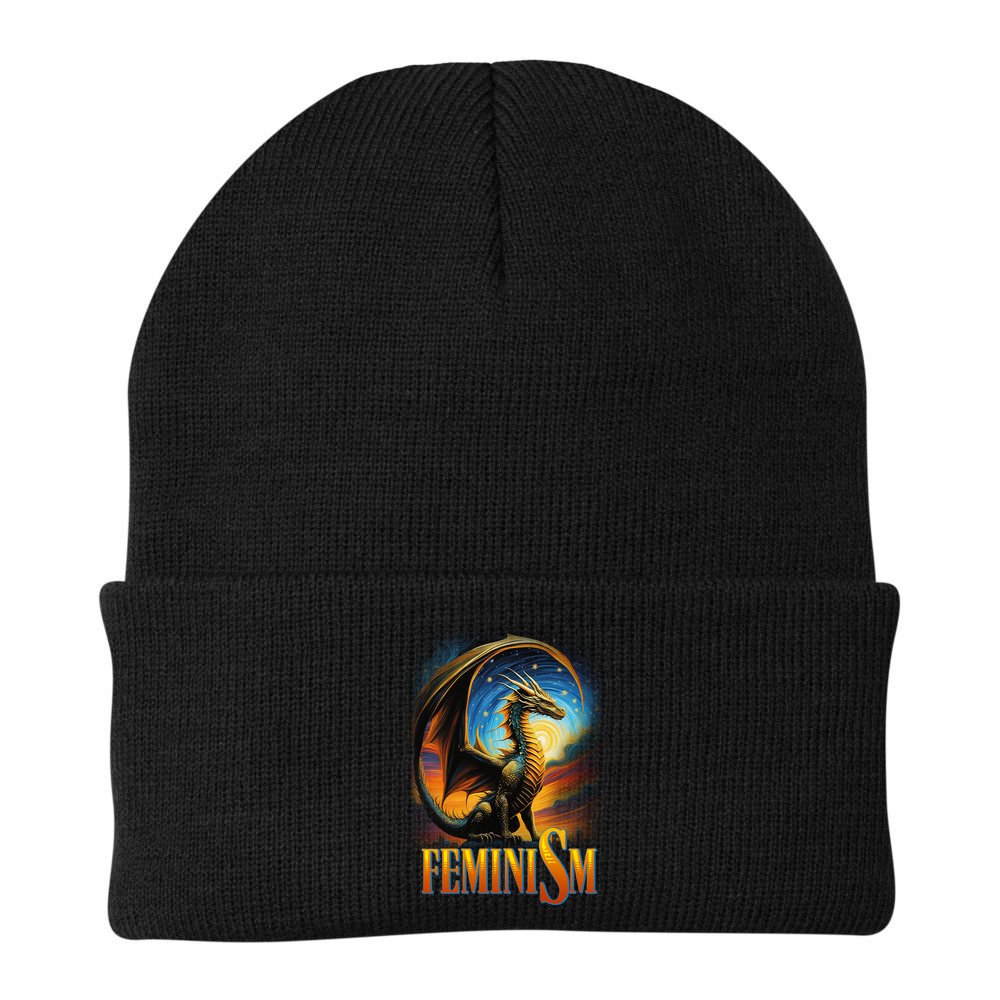 Feminism Dragon Fantasy Beanie