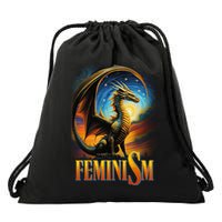 Feminism Dragon Fantasy Drawstring Bag