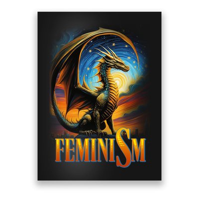 Feminism Dragon Fantasy Poster