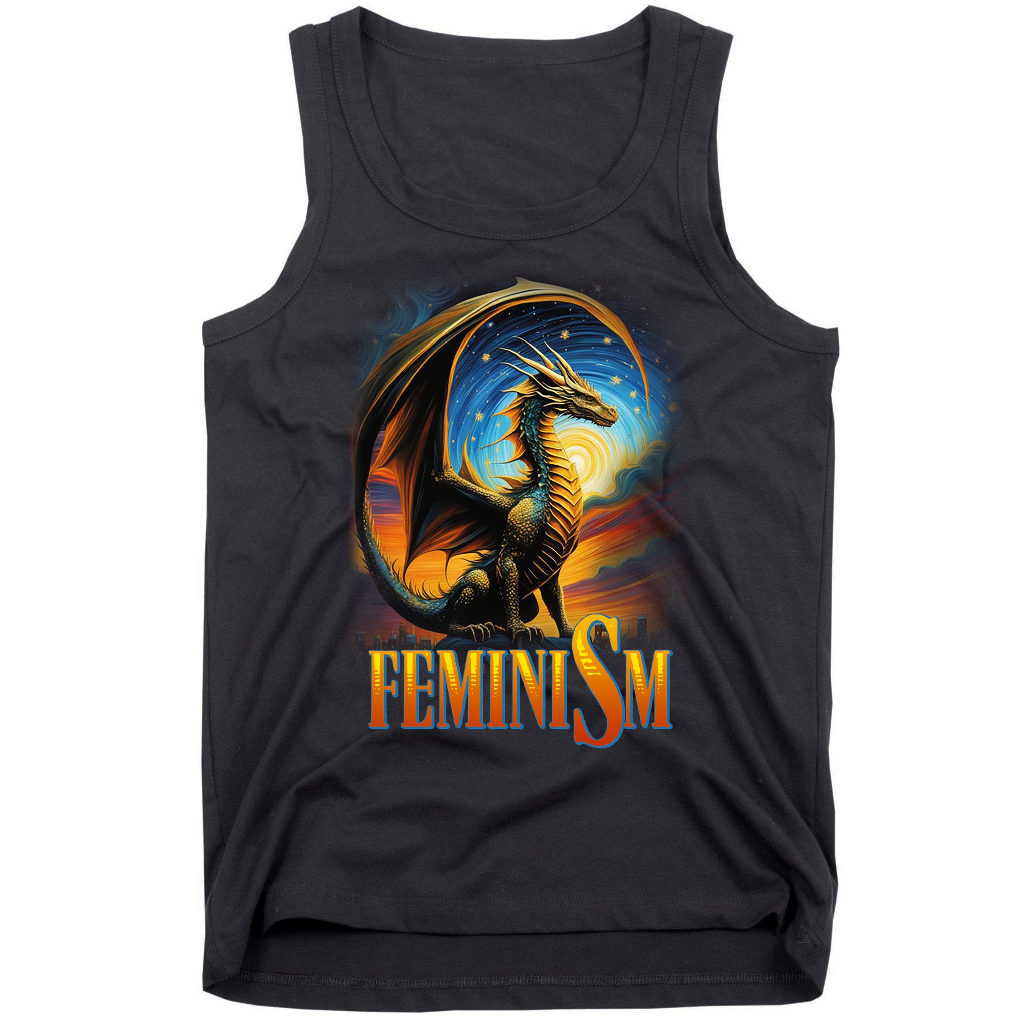 Feminism Dragon Fantasy Tank Top