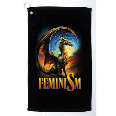 Feminism Dragon Fantasy Golf Towel
