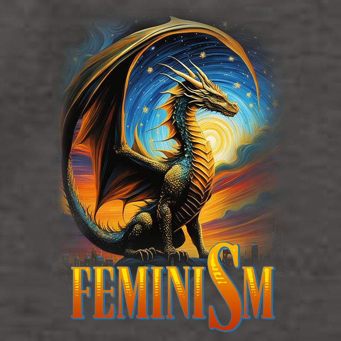 Feminism Dragon Fantasy Vector Backpack