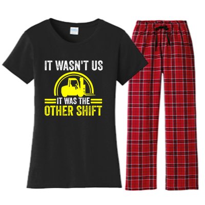 Forklift Driver Forklift Operator Women's Flannel Pajama Set