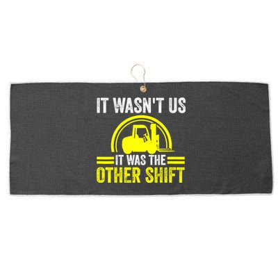 Forklift Driver Forklift Operator Large Microfiber Waffle Golf Towel