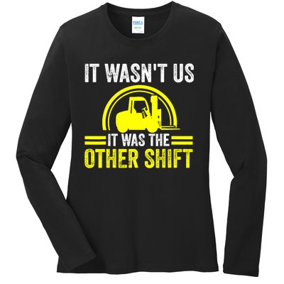 Forklift Driver Forklift Operator Ladies Long Sleeve Shirt