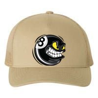 Father's Day Funny 8 Ball Billiards Gift For Dad Yupoong Adult 5-Panel Trucker Hat