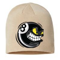 Father's Day Funny 8 Ball Billiards Gift For Dad Sustainable Beanie