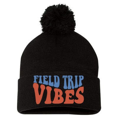 Field Day Field Trip Vibes Students Pom Pom 12in Knit Beanie