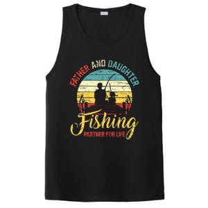 Father Daughter Fishing Partner For Life Retro Matching Dad PosiCharge Competitor Tank