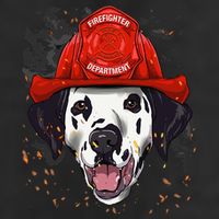 Firefighter Dalmatian Fire Department Fireman Pet Dog Lover Cool Comfort Performance Bucket Hat