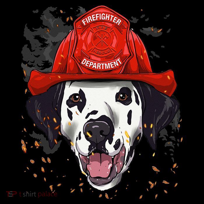 Firefighter Dalmatian Fire Department Fireman Pet Dog Lover Impact Tech Backpack