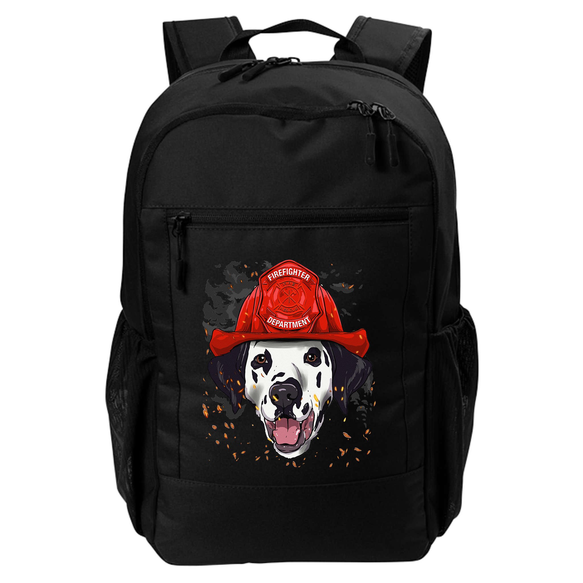 Firefighter Dalmatian Fire Department Fireman Pet Dog Lover Backpack