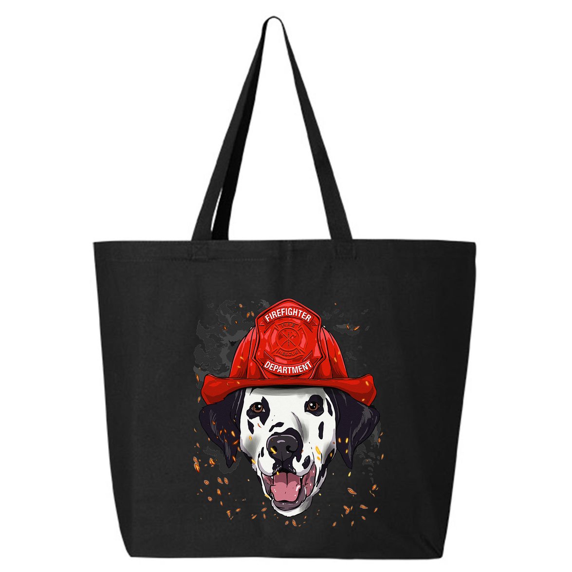 Firefighter Dalmatian Fire Department Fireman Pet Dog Lover 25L Jumbo Tote