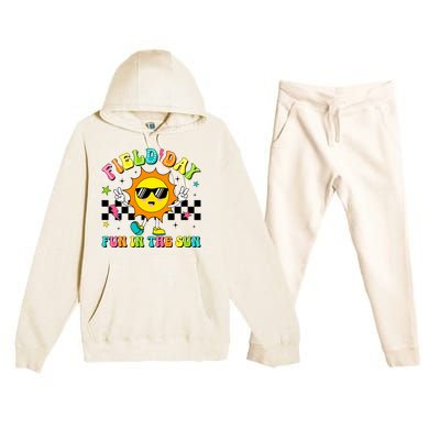 Field Day Fun In The Sun Let Games Begin 2024 Teachers Premium Hooded Sweatsuit Set