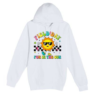 Field Day Fun In The Sun Let Games Begin 2024 Teachers Premium Pullover Hoodie