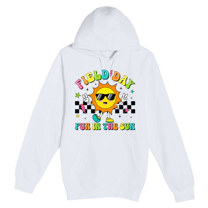 Field Day Fun In The Sun Let Games Begin 2024 Teachers Premium Pullover Hoodie