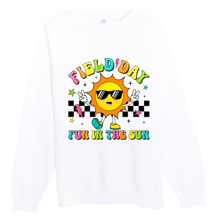 Field Day Fun In The Sun Let Games Begin 2024 Teachers Premium Crewneck Sweatshirt