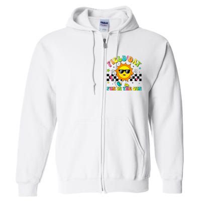 Field Day Fun In The Sun Let Games Begin 2024 Teachers Full Zip Hoodie