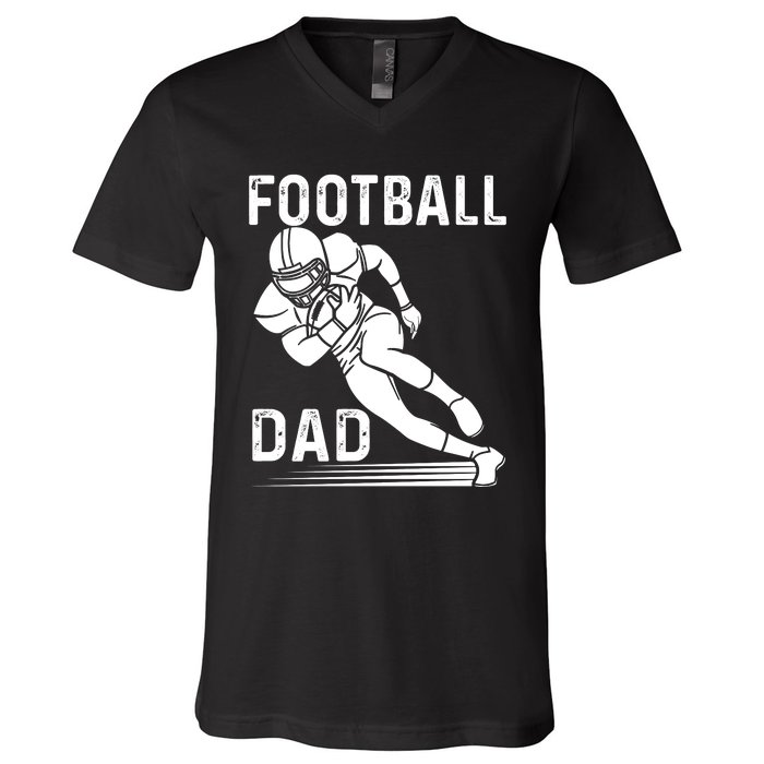 Football Dad V-Neck T-Shirt