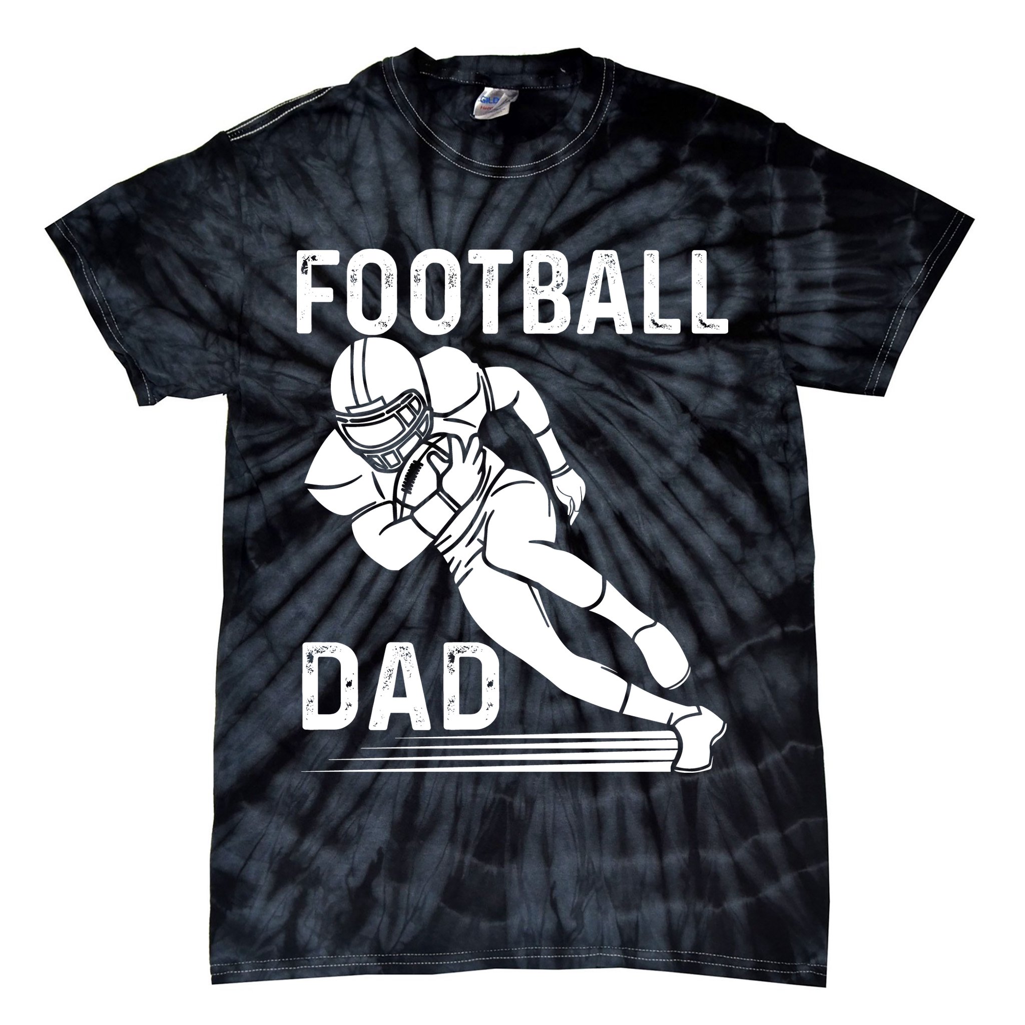 Football Dad Tie-Dye T-Shirt