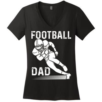 Football Dad Women's V-Neck T-Shirt