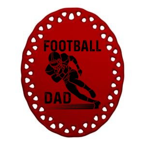 Football Dad Ceramic Oval Ornament