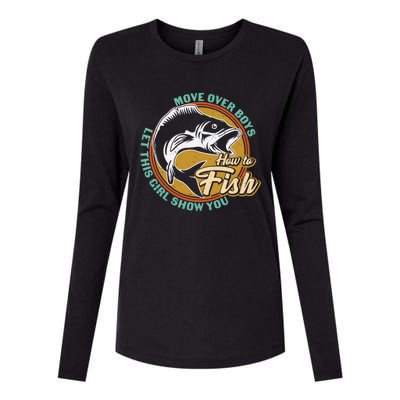 Father's Day Fishing Let This Show You Gift Womens Cotton Relaxed Long Sleeve T-Shirt