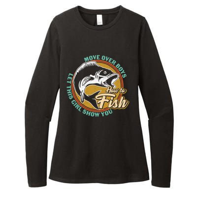 Father's Day Fishing Let This Show You Gift Womens CVC Long Sleeve Shirt