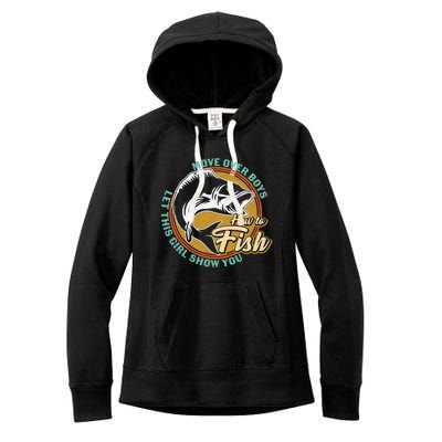 Father's Day Fishing Let This Show You Gift Women's Fleece Hoodie