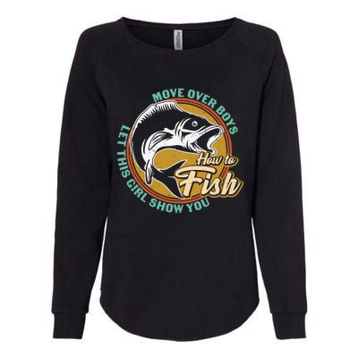 Father's Day Fishing Let This Show You Gift Womens California Wash Sweatshirt