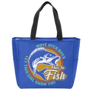 Father's Day Fishing Let This Show You Gift Zip Tote Bag