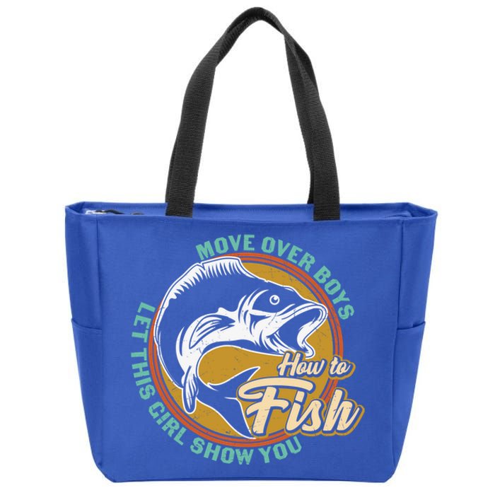 Father's Day Fishing Let This Show You Gift Zip Tote Bag