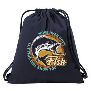 Father's Day Fishing Let This Show You Gift Drawstring Bag