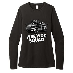 Funny Design For And Adults Wee Woo Squad Fire Truck Womens CVC Long Sleeve Shirt