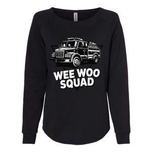 Funny Design For And Adults Wee Woo Squad Fire Truck Womens California Wash Sweatshirt