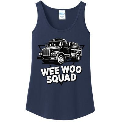 Funny Design For And Adults Wee Woo Squad Fire Truck Ladies Essential Tank