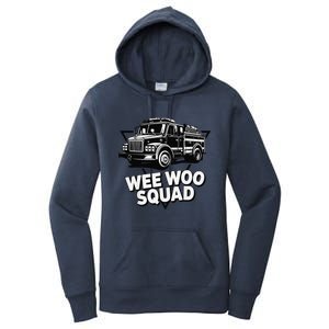 Funny Design For And Adults Wee Woo Squad Fire Truck Women's Pullover Hoodie