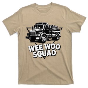 Funny Design For And Adults Wee Woo Squad Fire Truck T-Shirt