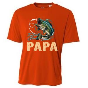 Fathers Day Funny Fisherman Reel Cool Papa Fishing Lover Cooling Performance Crew T-Shirt