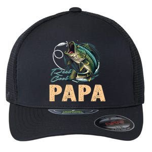 Fathers Day Funny Fisherman Reel Cool Papa Fishing Lover Flexfit Unipanel Trucker Cap