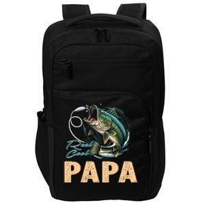 Fathers Day Funny Fisherman Reel Cool Papa Fishing Lover Impact Tech Backpack