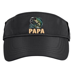 Fathers Day Funny Fisherman Reel Cool Papa Fishing Lover Adult Drive Performance Visor