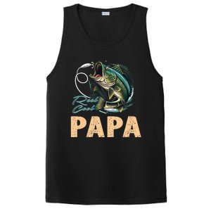 Fathers Day Funny Fisherman Reel Cool Papa Fishing Lover PosiCharge Competitor Tank