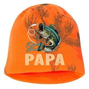 Fathers Day Funny Fisherman Reel Cool Papa Fishing Lover Kati - Camo Knit Beanie