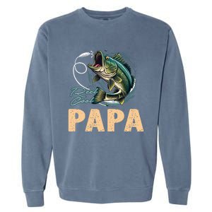 Fathers Day Funny Fisherman Reel Cool Papa Fishing Lover Garment-Dyed Sweatshirt