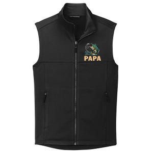 Fathers Day Funny Fisherman Reel Cool Papa Fishing Lover Collective Smooth Fleece Vest