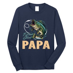 Fathers Day Funny Fisherman Reel Cool Papa Fishing Lover Long Sleeve Shirt