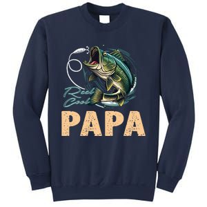 Fathers Day Funny Fisherman Reel Cool Papa Fishing Lover Sweatshirt