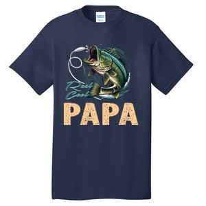 Fathers Day Funny Fisherman Reel Cool Papa Fishing Lover Tall T-Shirt