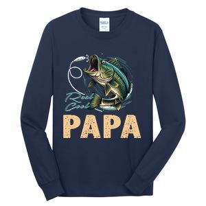 Fathers Day Funny Fisherman Reel Cool Papa Fishing Lover Tall Long Sleeve T-Shirt